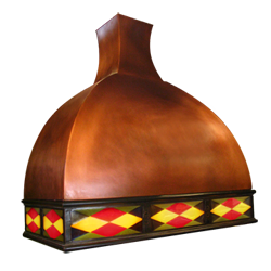 custom copper range hood Texas Lightsmith Model #47-1Lb