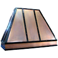 custom bronze range hood Texas Lightsmith Model #7, D
