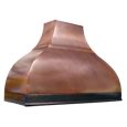 custom copper range hood Texas Lightsmith Model #24, C