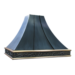 custom oil-rubbed bronze bronze range hood Texas Lightsmith Model #29, A