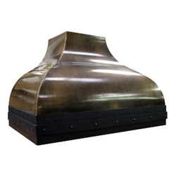 custom bronze range hood Texas Lightsmith Model #24, E