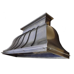 custom nickel silver range hood Texas Lightsmith Model #nickel silver