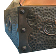 custom copper range hood Texas Lightsmith Model #25, B