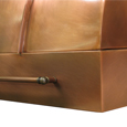 custom copper range hood Texas Lightsmith Model #38, B