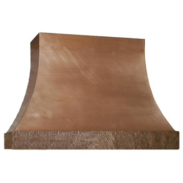 custom copper range hood Texas Lightsmith Model #4, D