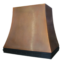 custom bronze range hood Texas Lightsmith Model #4, F - variation 1